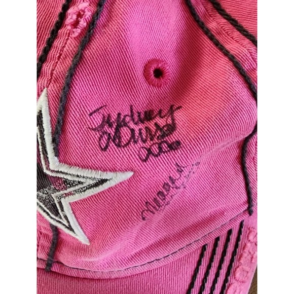 Pink Dallas Cowboys Baseball Cap Vintage Adjustable Signed 2010 Cheerleaders - Picture 4 of 10
